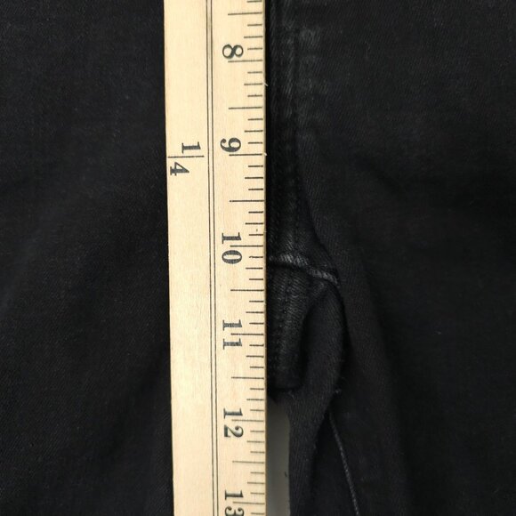 American Eagle Next Level Stretch Hi Rise Jegging Women 12 Jeans Distressed Blac - Picture 16 of 16